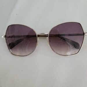 rag & bone Gold Frame with Purple Lenses Sunglasses